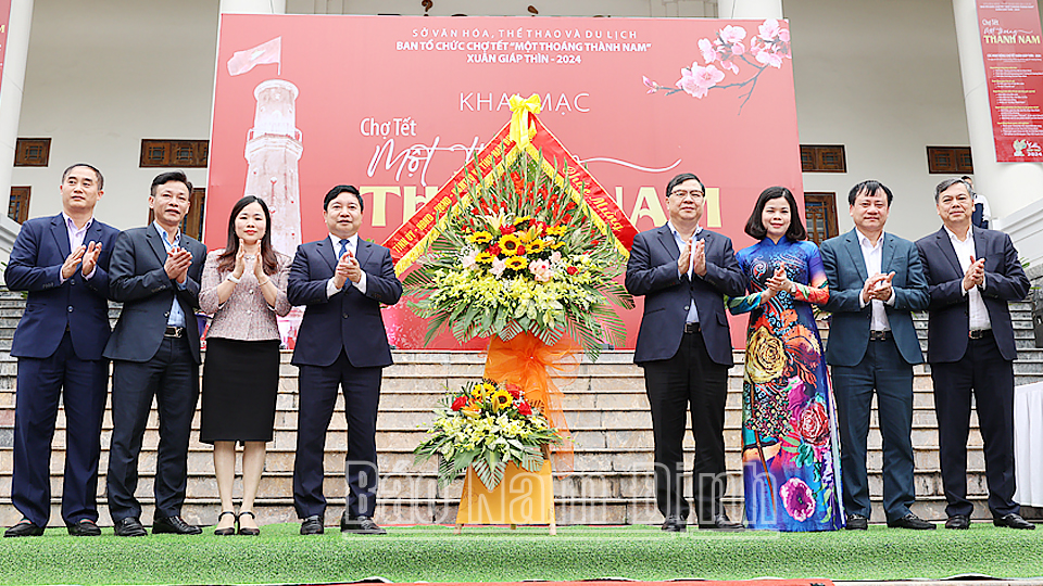 Khai mạc Chợ Tết "Một thoáng Thành Nam" Xuân Giáp Thìn 2024