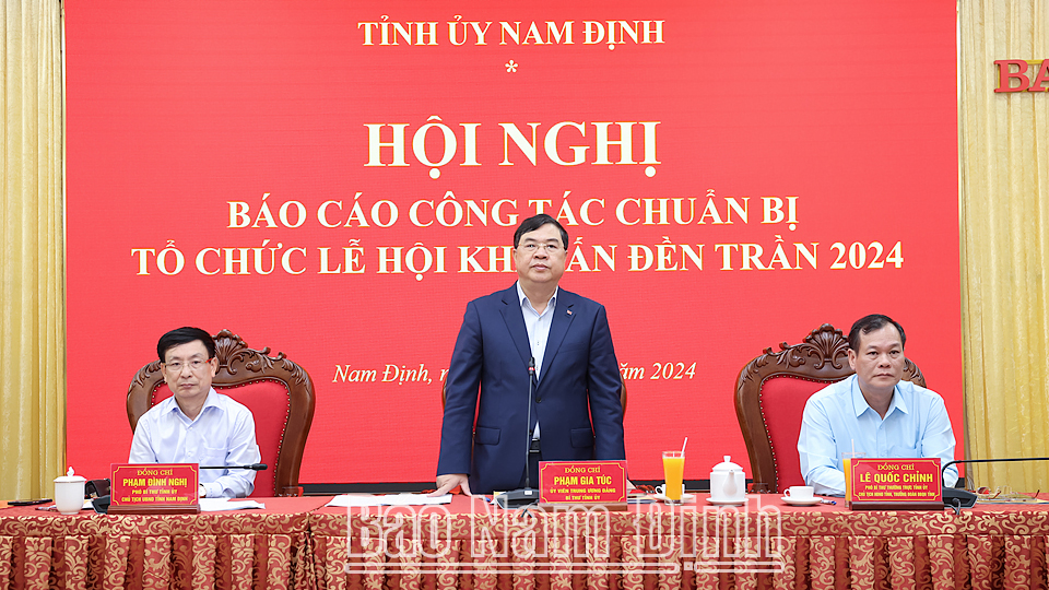 Đảm bảo an ninh trật tự và nét đẹp văn hóa trong tổ chức Lễ hội Khai ấn Đền Trần Xuân Giáp Thìn 2024