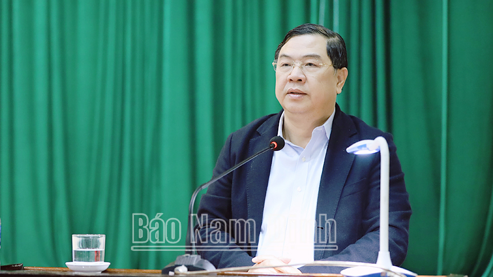 Thường trực Tỉnh uỷ đánh giá công tác thu hồi đất thực hiện các dự án tại khu vực Cồn Xanh