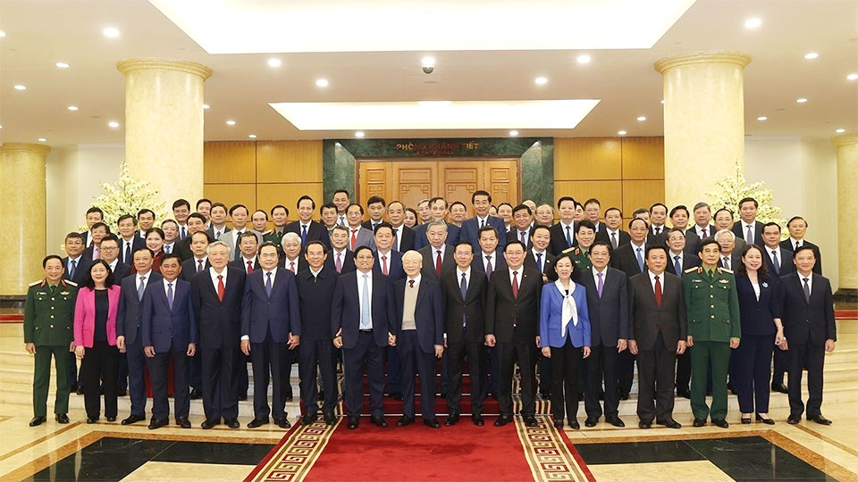 Tổng Bí thư Nguyễn Phú Trọng chủ trì họp Tiểu ban Văn kiện Đại hội XIV của Đảng