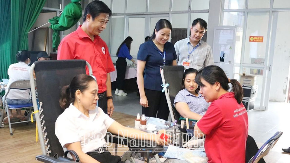 Hải Hậu lan toảphong trào hiến máu tình nguyện
