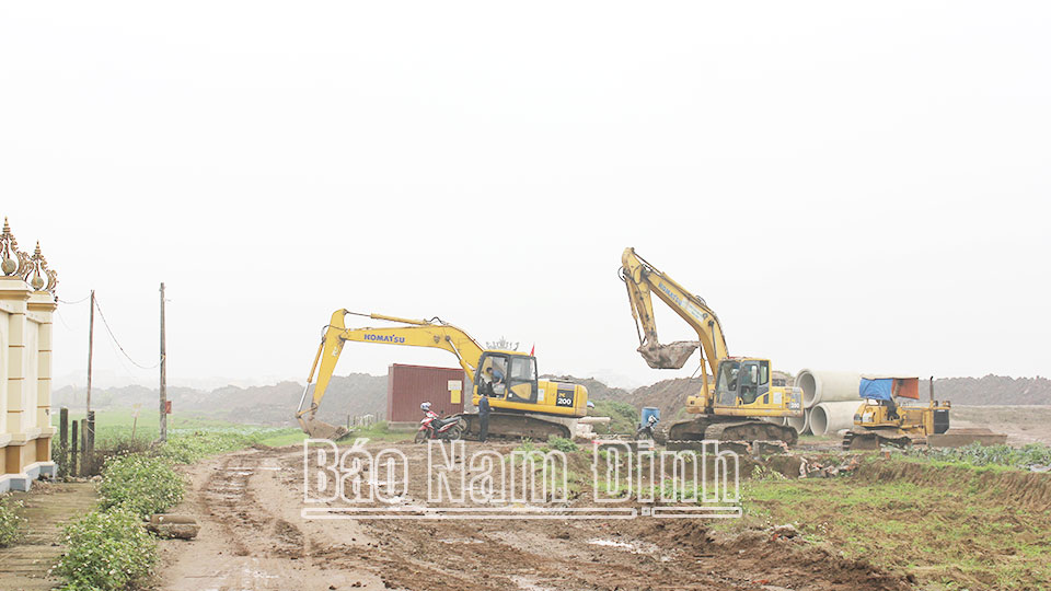 Giao Thủy hoàn thành công tác giải phóng mặt bằngphục vụ thi công dự án giao thông trọng điểm