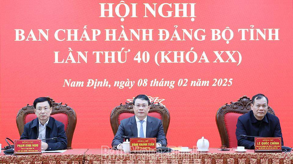 Ban Chấp hành Đảng bộ tỉnh cho ý kiến dự thảo Đề án sắp xếp, tinh gọn tổ chức bộ máy các cơ quan, đơn vị trong hệ thống chính trị tỉnh