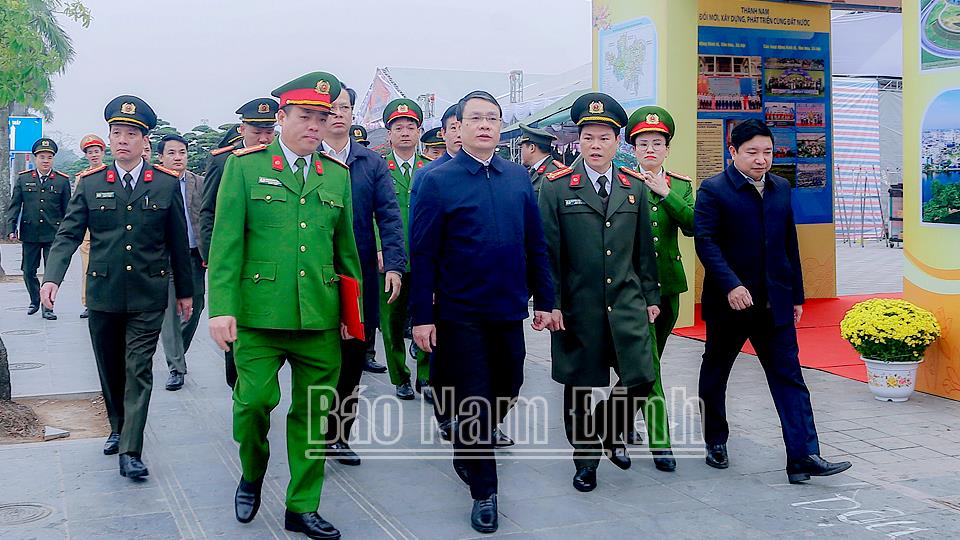 Thực binh phương án đảm bảo an ninh, trật tự Lễ Khai ấn Đền Trần Xuân Ất Tỵ năm 2025