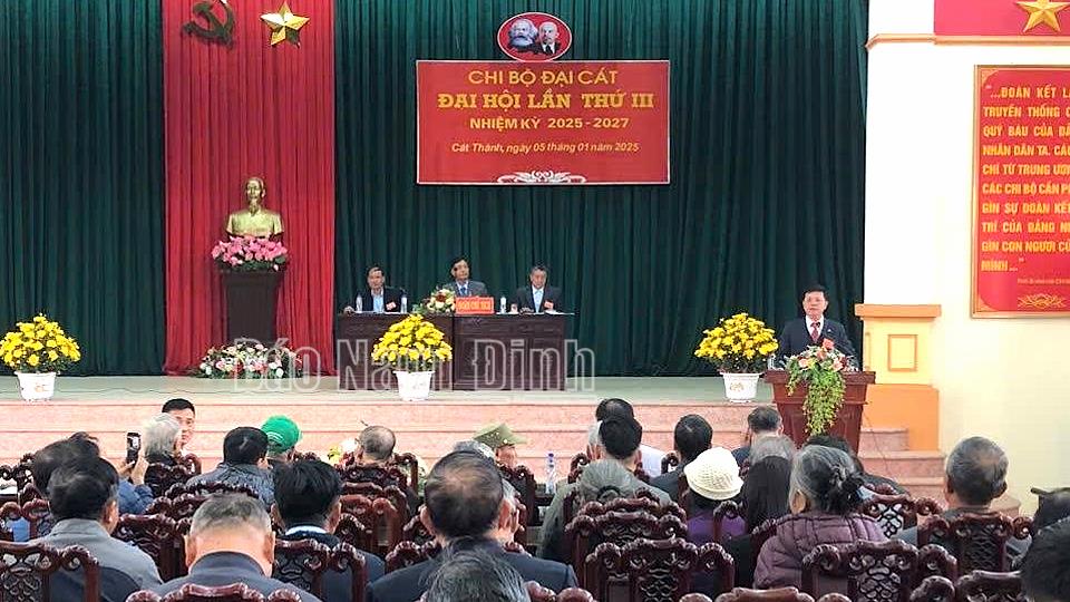 Trực Ninh có 330 chi bộ cơ sở tổ chức đại hội