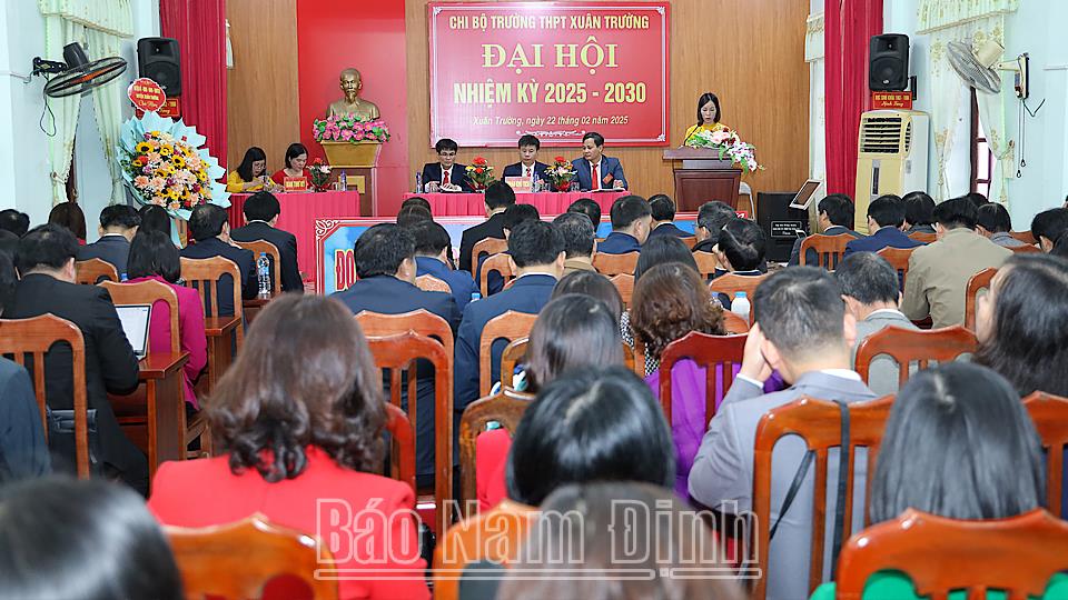 Đại hội Chi bộ Trường THPT Xuân Trường nhiệm kỳ 2025-2030