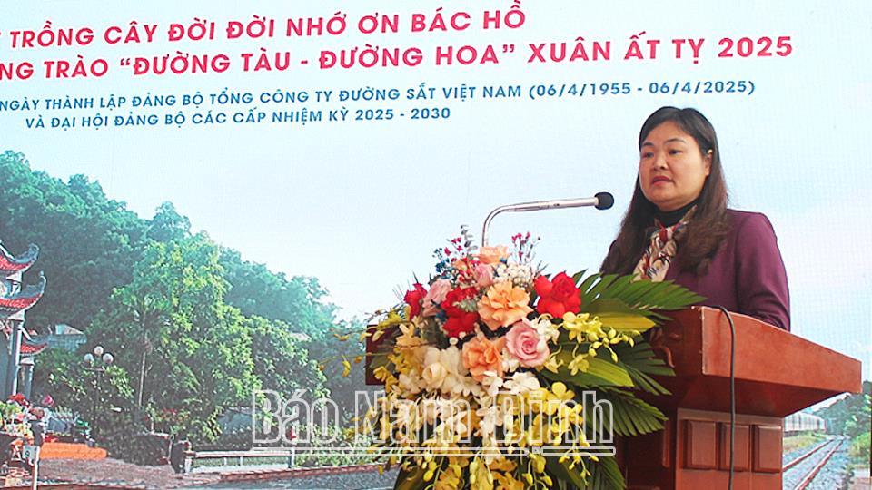 Tổng Công ty Đường sắt Việt Nam phát động Tết trồng cây và triển khai phong trào “Đường tàu - Đường hoa” năm 2025
