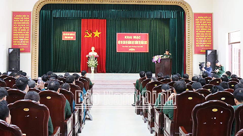 Hội thi cán bộ giảng dạy chính trị lực lượng vũ trang tỉnh năm 2023