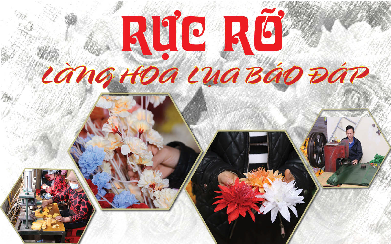 Rực rỡ làng hoa lụa Báo Đáp