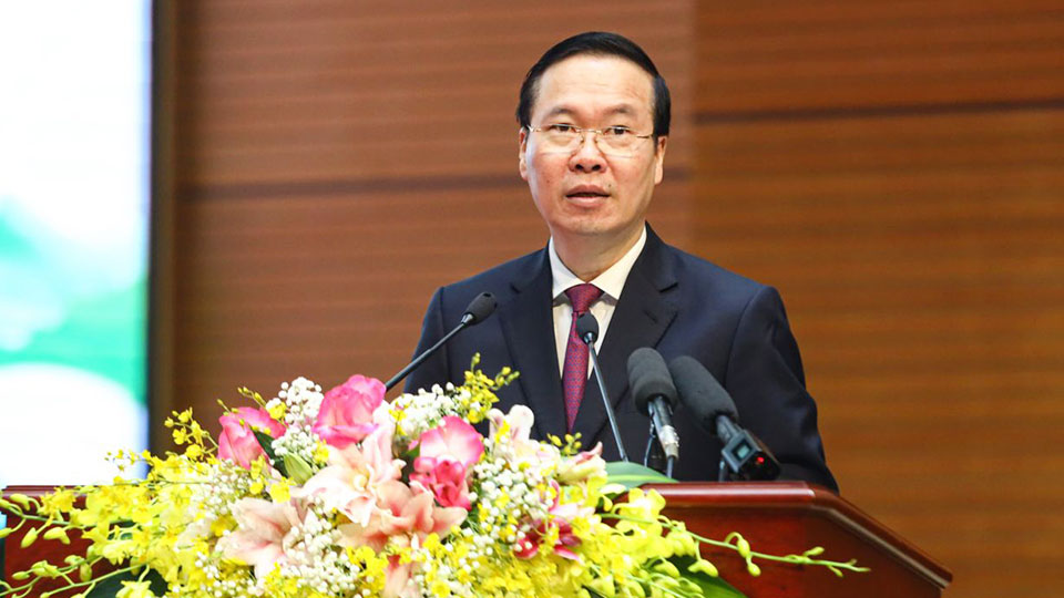 Chủ tịch nước dự lễ tuyên dương Gương mặt trẻ tiêu biểu toàn quân năm 2022