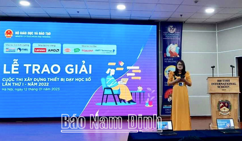 Phong trào thiết kế, sáng tạo thiết bị dạy học số trong các trường học