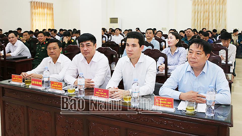 Huyện Nam Trực tổng kết công tác tuyển chọn, gọi công dân nhập ngũ năm 2024