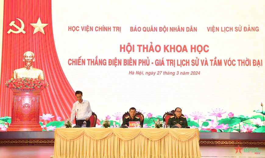Hội thảo khoa học “Chiến thắng Điện Biên Phủ - Giá trị lịch sử và tầm vóc thời đại”: Khẳng định tài thao lược, nghệ thuật quân sự và tầm vóc thời đại