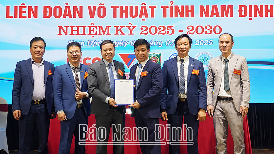Đại hội thành lập Liên đoàn võ thuật tỉnh Nam Định nhiệm kỳ 2025-2030