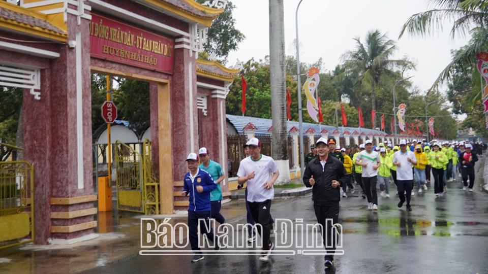 Hải Hậu tổ chức Ngày chạy Olympic vì sức khoẻ toàn dân