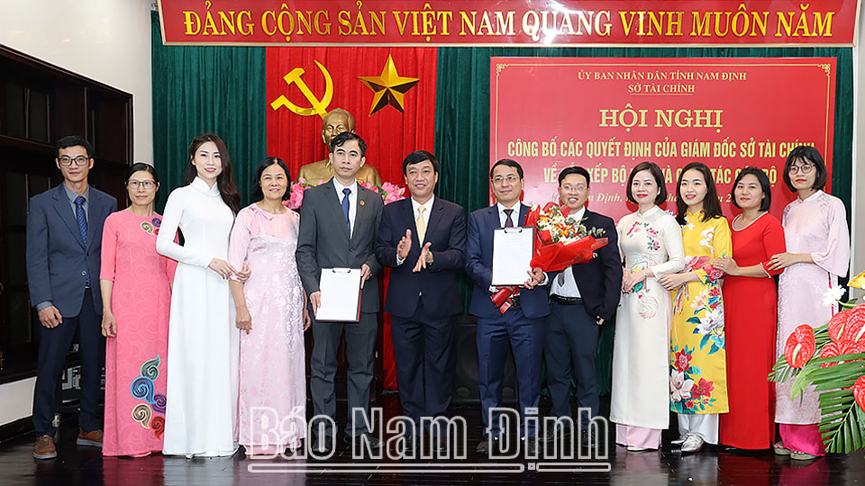 Sở Tài chính công bố các quyết định về sắp xếp bộ máy và công tác cán bộ