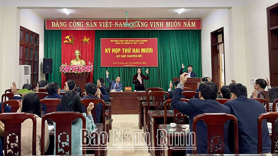 HĐND huyện Xuân Trườngnâng cao hiệu quả hoạt động giám sát