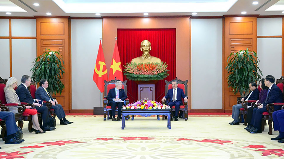 Tổng Bí thư Tô Lâm tiếp đoàn doanh nghiệp Hội đồng Kinh doanh Hoa Kỳ - ASEAN