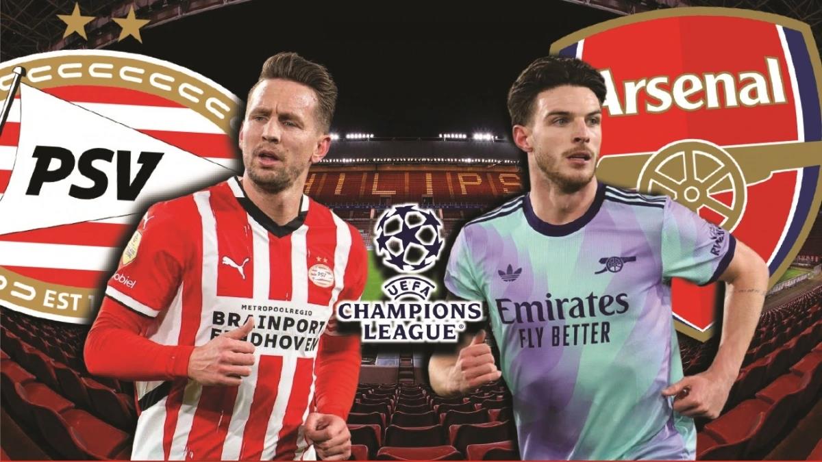 Dự đoán kết quả và đội hình ra sân trận PSV vs Arsenal