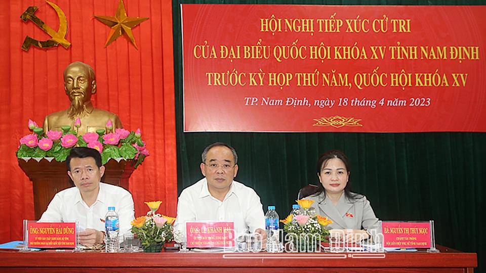 Đoàn đại biểu Quốc hội tỉnh tiếp xúc cử tri trước kỳ họp thứ 5, Quốc hội khóa XV