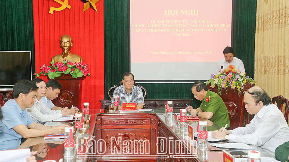 Tiếp tục triển khai đồng bộ, toàn diện công tác nội chính, phòng, chống tham nhũng