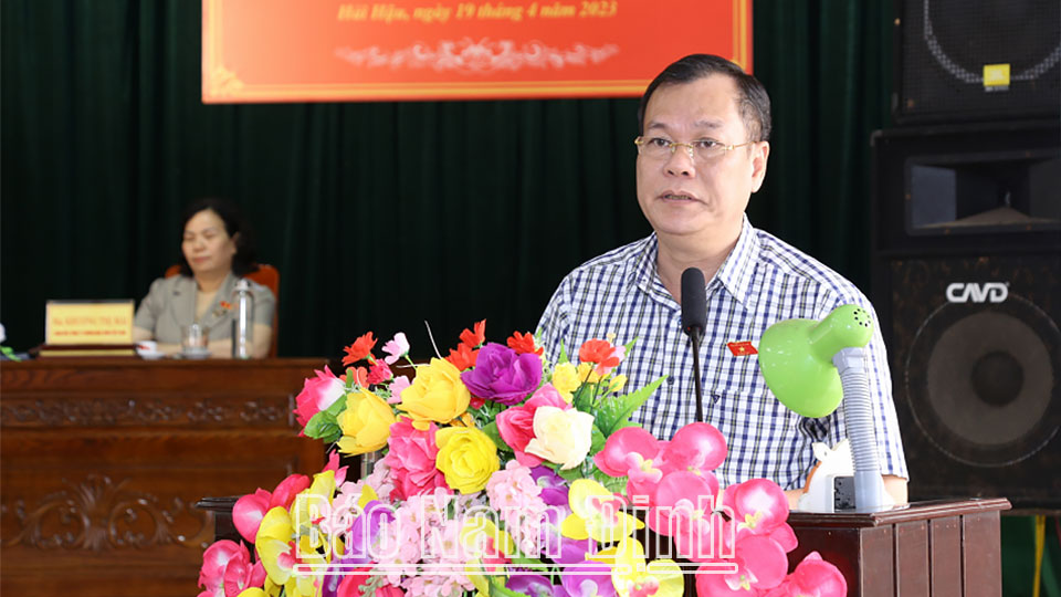 Đoàn đại biểu Quốc hội tỉnh tiếp xúc cử tri trước kỳ họp thứ 5, Quốc hội khóa XV