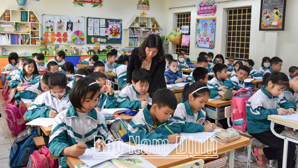 Trường Tiểu học Mỹ Xá nâng cao chất lượng giáo dục toàn diện