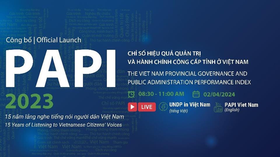 Nam Định đứng thứ 23 trên bảng xếp hạng PAPI năm 2023