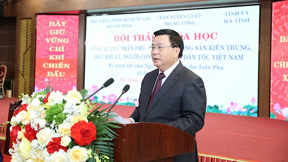Hội thảo khoa học Tổng Bí thư Trần Phú-Chiến sĩ cộng sản kiên trung, bất khuất, người con ưu tú của dân tộc Việt Nam