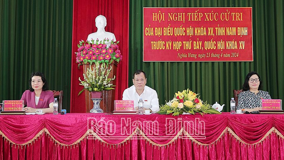 Đoàn đại biểu Quốc hội tỉnh tiếp xúc cử tri trước kỳ họp thứ 7, Quốc hội khóa XV