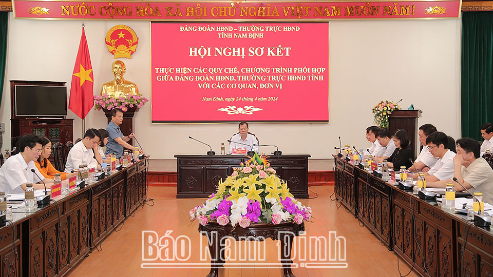 Sơ kết chương trình phối hợp giữa Đảng đoàn HĐND, Thường trực HĐND tỉnh với các cơ quan, đơn vị