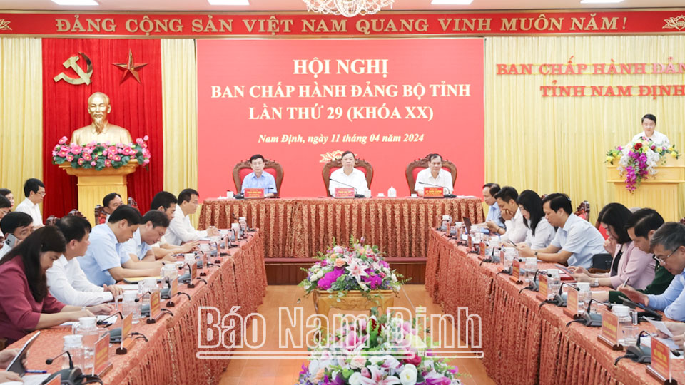 Hội nghị lần thứ 29 Ban Chấp hành Đảng bộ tỉnh khóa XX