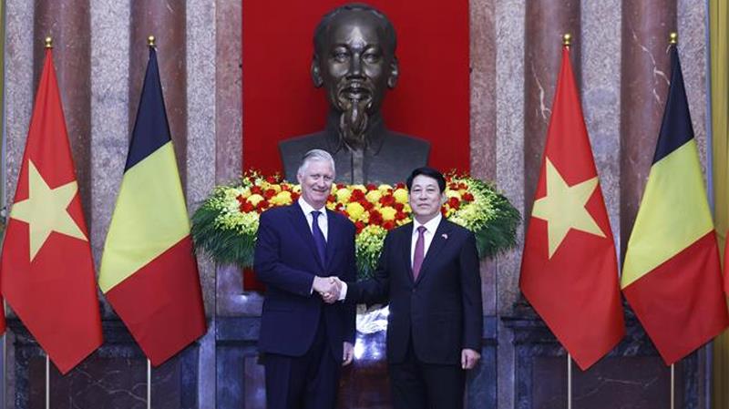 Chủ tịch nước Lương Cường và Nhà Vua Bỉ Philippe hội kiến