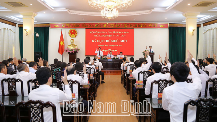 Nghị quyết về việc chấp thuận hủy bỏ công trình, dự án; điều chỉnh và bổ sung danh mục công trình, dự án chuyển mục đích sử dụng dưới 10 ha đất trồng lúa sang mục đích khác năm 2023 trên địa bàn tỉnh Nam Định