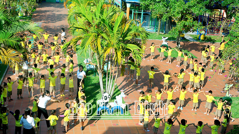 Ghi ở những trường mầm non tiêu biểu