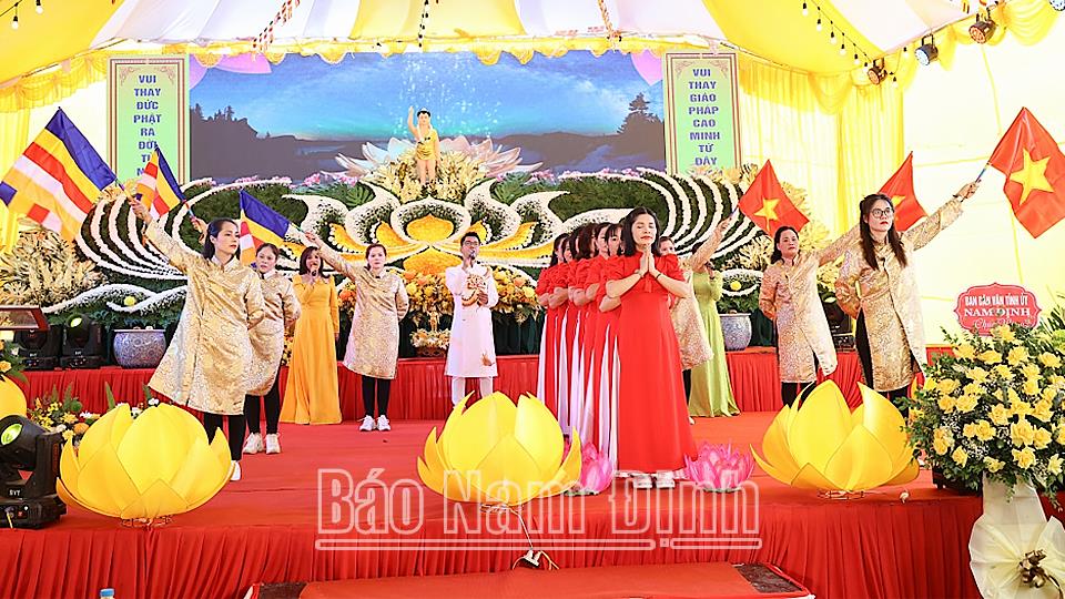 Ban Trị sự giáo hội Phật giáo huyện Nam Trực tổ chức Đại lễ Phật đản năm 2024