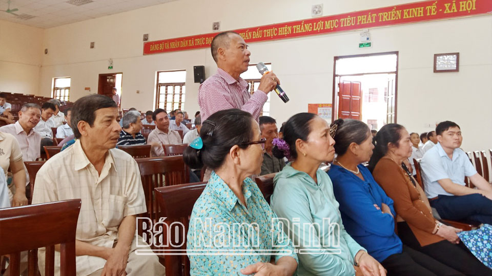 Trực Ninh nâng cao hiệu quả công tác đối thoại giữa người đứng đầu cấp ủy, chính quyền với nhân dân