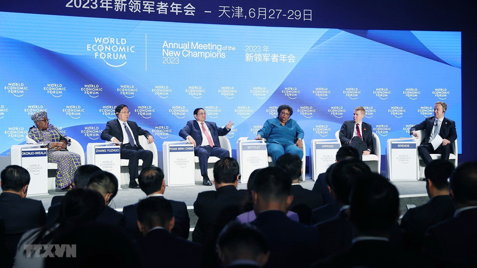 Thủ tướng Chính phủ phát biểu tại Phiên khai mạc Hội nghị Diễn đàn Kinh tế Thế giới các nhà tiên phong