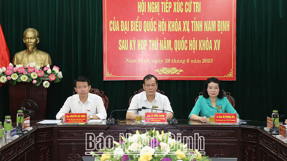 Đoàn đại biểu Quốc hội tỉnh tiếp xúc cử tri sau Kỳ họp thứ năm, Quốc hội khóa XV