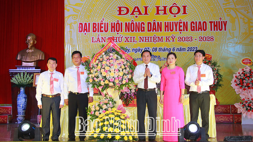 Đại hội đại biểu Hội Nông dân huyện Giao Thủy nhiệm kỳ 2023-2028