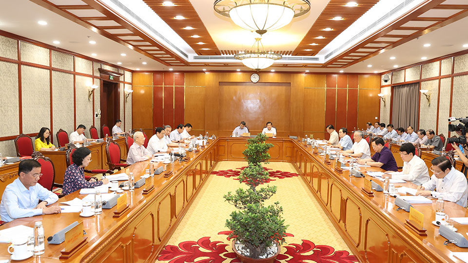 Bộ Chính trị, Ban Bí thư cho ý kiến về Đề ántổng kết 20 năm thực hiện Nghị quyết số 23-NQ/TW