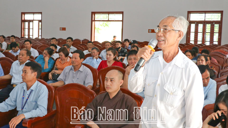 Vụ Bản phát huy vai trò của nhân dân trong đấu tranh,đẩy lùi sự suy thoái, “tự diễn biến”, “tự chuyển hóa”