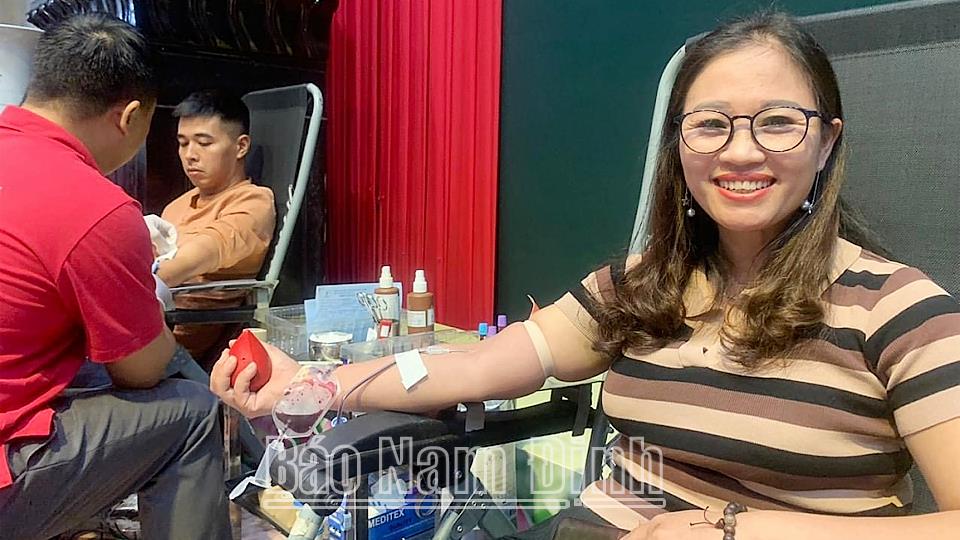 Trực Ninh lan tỏa phong trào hiến máu tình nguyện trong công nhân, viên chức, lao động