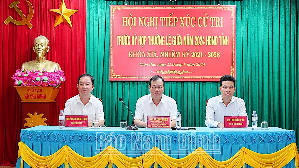 Đại biểu HĐND tỉnh tiếp xúc cử tri các địa phương