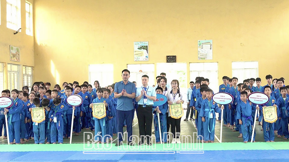 Khai mạc Giải Vovinam thanh, thiếu niên huyện Ý Yên mở rộng năm 2024