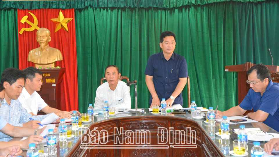 Đoàn công tác của Bộ Nông nghiệp và Phát triển nông thôn làm việc với tỉnh ta