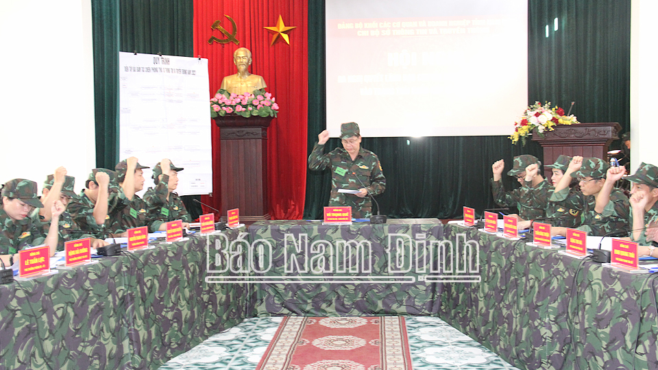 Diễn tập bảo đảm tác chiến phòng thủ Sở Thông tin và Truyền thông năm 2023