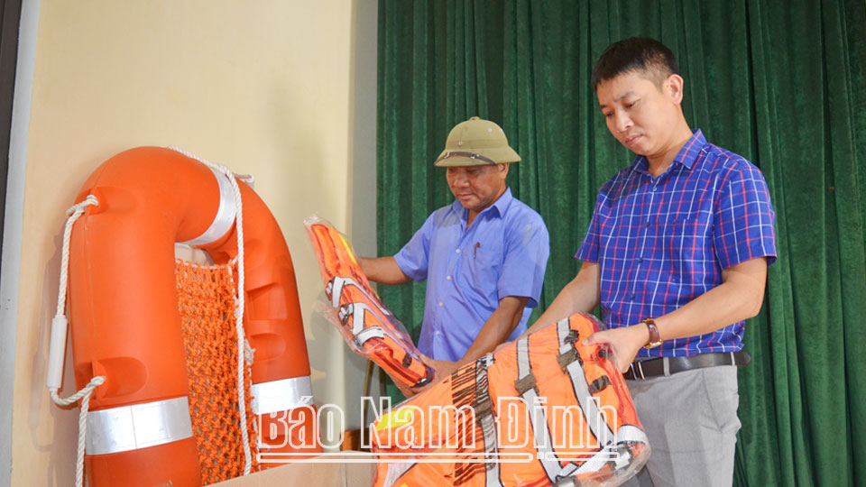 Mỹ Lộc chủ động sẵn sàngcác phương án phòng, chống thiên tai