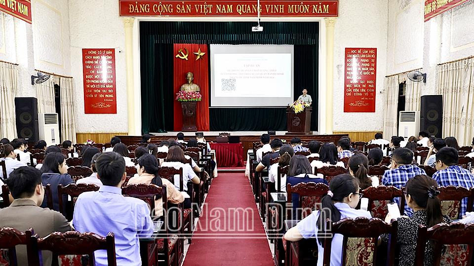 Tập huấn về hệ thống quản lý chất lượng ISO 9001:2015 cho các cơ quan hành chính trên địa bàn tỉnh