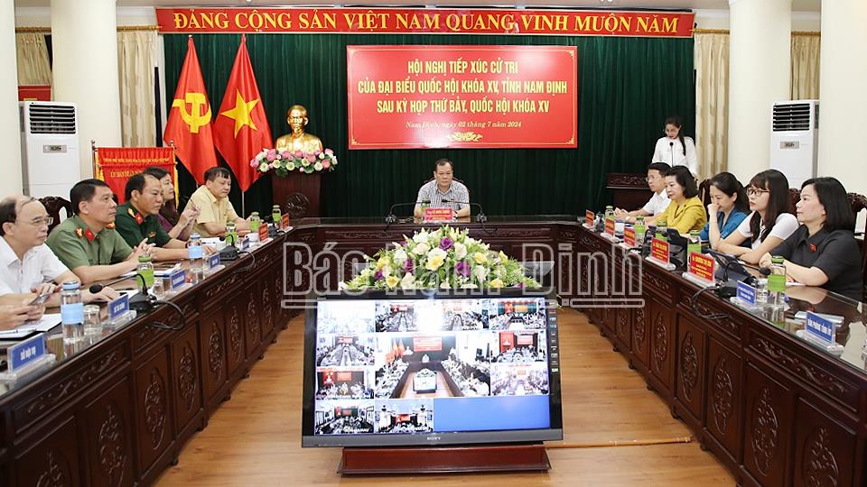 Đoàn đại biểu Quốc hội tỉnh tiếp xúc cử tri sau Kỳ họp thứ bảy, Quốc hội khóa XV